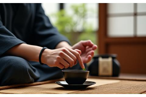 伝統的な茶道の師匠
